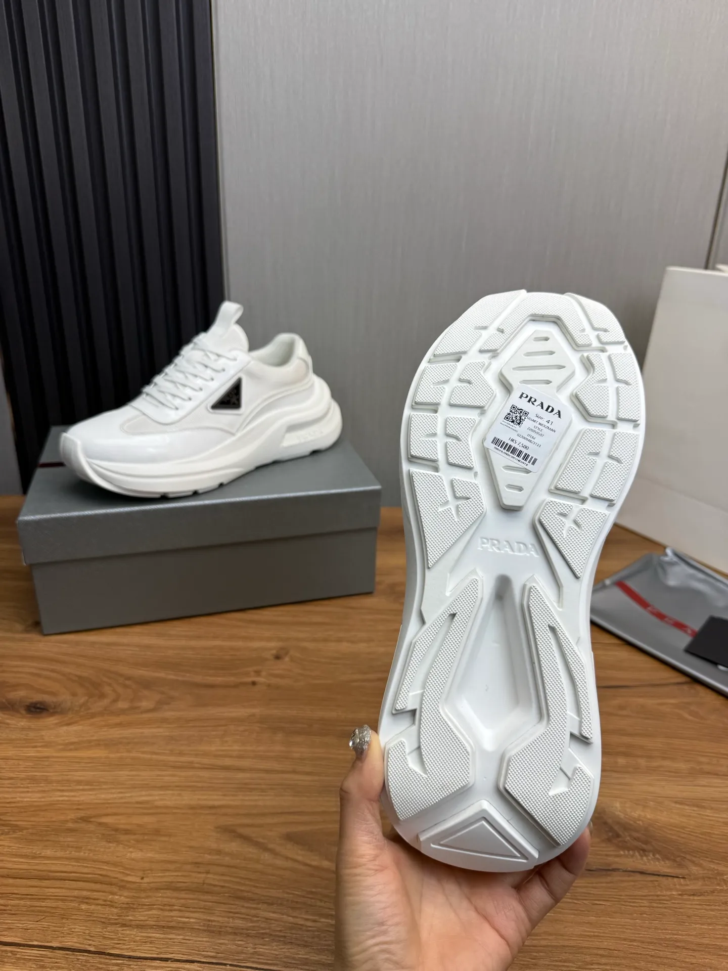Men's shoes 💰660💰 [PRADA] Men's shoes are popular in the counter, official website is synchronized, high-quality shipments ✔️Original cowhide + cowhide lining, 1🆚1 replica, original sole, 38-45 (customized for 45, non-refundable)